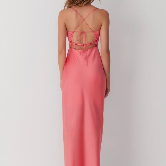 Free People, Wolf Gang Las Lolas Maxi Dress - Coral - Medium - Picture 6 of 9